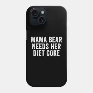Mama Bear Need Her Diet Retro Phone Case