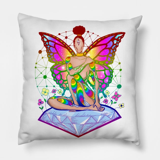 Pride Fairy Pillow by kenallouis