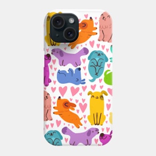 Colorful dogs Phone Case