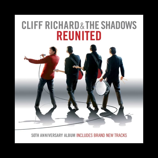 Cliff Richard and The Shadows Reunited 50Th Anniversary Album Cover by asheribtllo