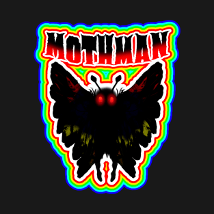 Mothman West Virginia Wing Humanoid Moth Retro Vintage Colorful T-Shirt