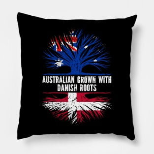 Australian Grown with danish Roots Australia Flag Pillow