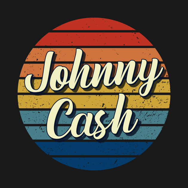 Johnny Cash Vintage Retro Circle by DorothyMayerz Base