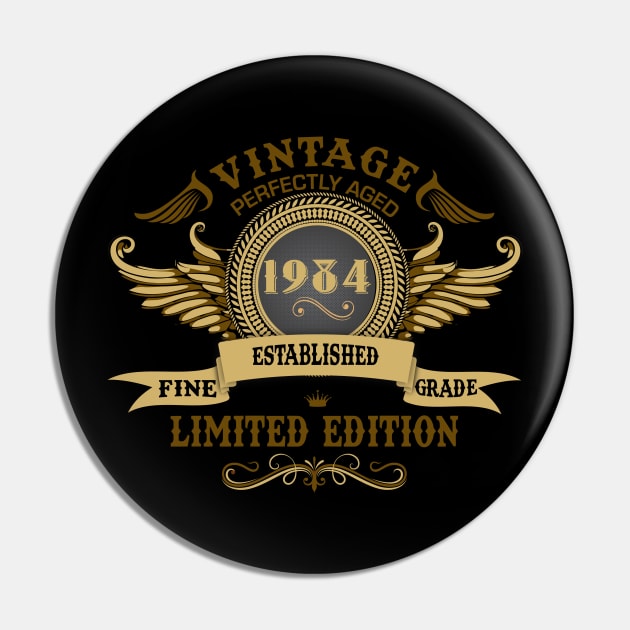 Vintage Perfectly Aged 1984 Pin by Diannas