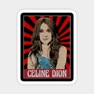 Celine Dion 80s Pop Art Magnet