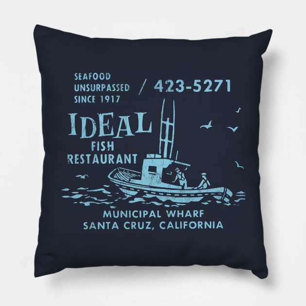 Ideal Fish Retro Pillow by KevShults