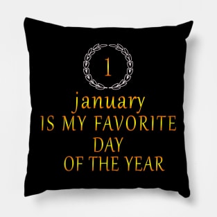 1 january Pillow