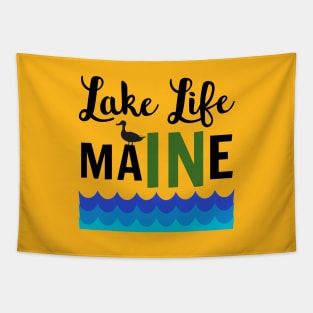 Lake Life in Maine Tapestry