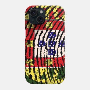 Portuguese flag Fingerprints Pattern Phone Case