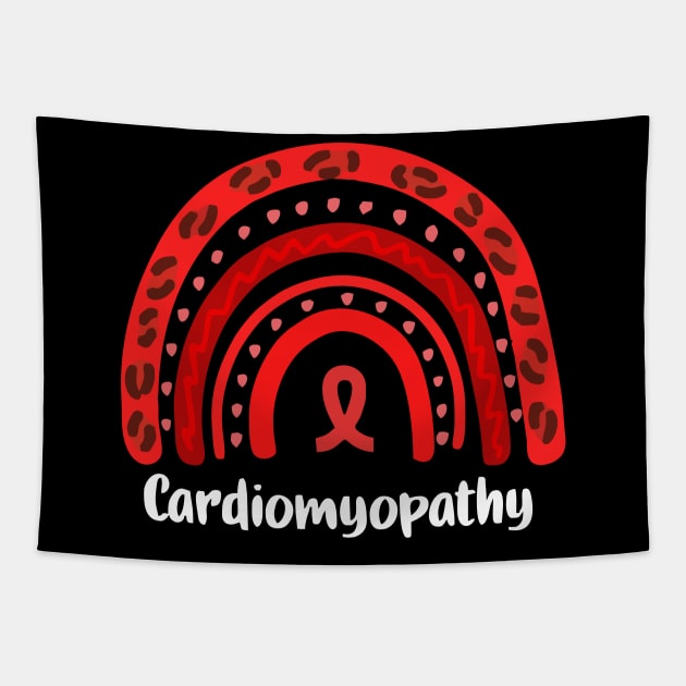 cardiomyopathy - white Tapestry by Vortex.Merch