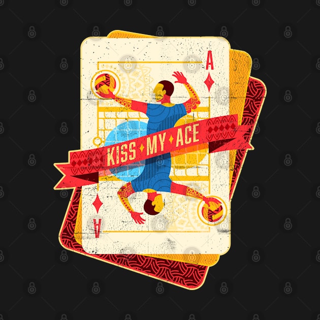 Kiss my Ace (of Diamonds) | Volleyball Design by Volleyball Merch