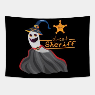 halloween ghost sheriff Tapestry