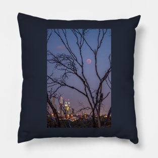 The Blood Moon Lunar Eclipse from Yarra Boulevard, July 2018 Pillow