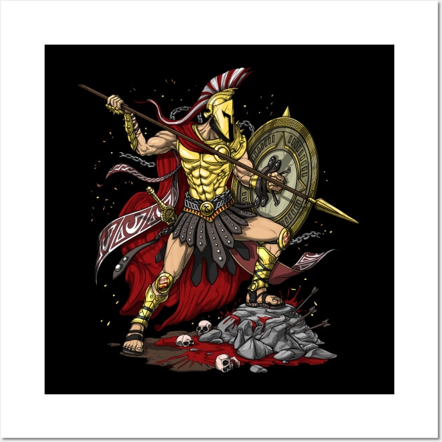 Greek Mythology Spartan Warrior God Ares - Greek God Ares - Sticker