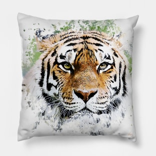 The Majestic Thinking Tiger Pillow