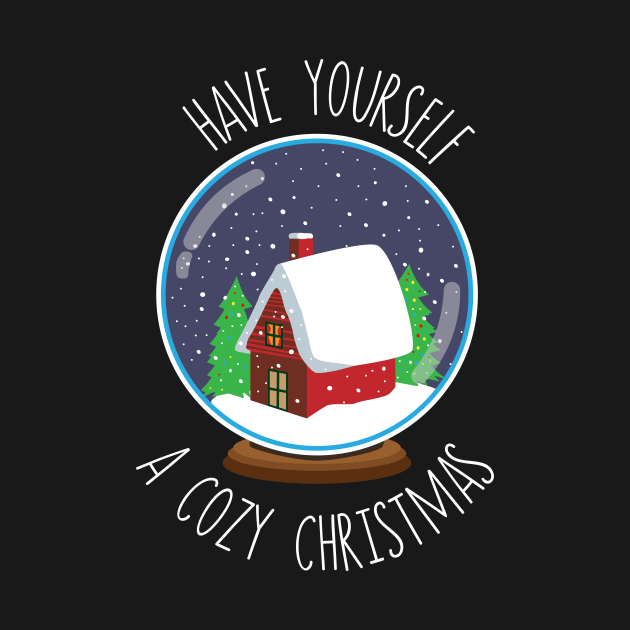 Cozy Cabin Christmas Snowglobe Design by Brobocop