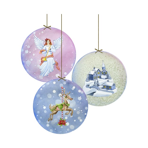 Vintage Snow Globe Ornaments by MerryMakewell