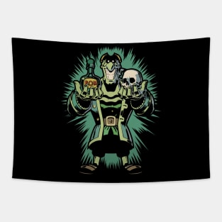 Dark Dr. Livesey - Halloween Treasure Island Tapestry