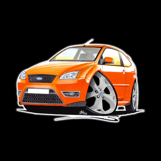 Ford Focus (Mk2) ST Orange by y30man5