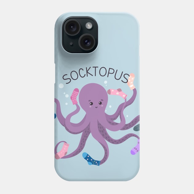 Socktopus Octopus Phone Case by Happy Lime