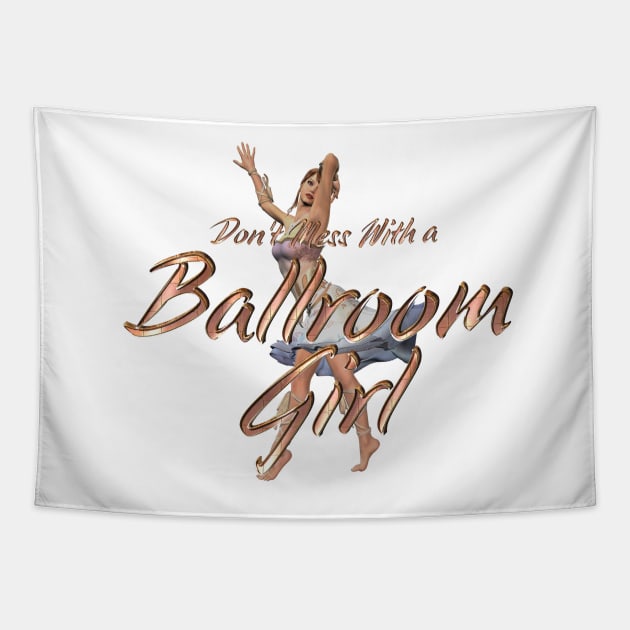 Ballroom Girl Tapestry by teepossible