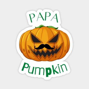 PAPA PUMPKIN - Funny Halloween Pumpkin Head | Halloween Costume Magnet