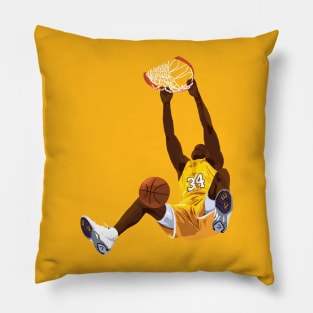 Shaquille O'Neal Dunk Cartoon Pillow