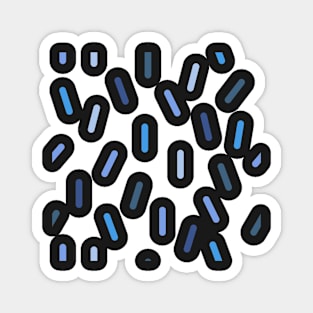 Sprinkle Confetti Blue Chunkies Magnet