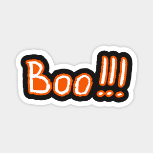 "Boo!!!" Lettering. Happy Halloween! Magnet