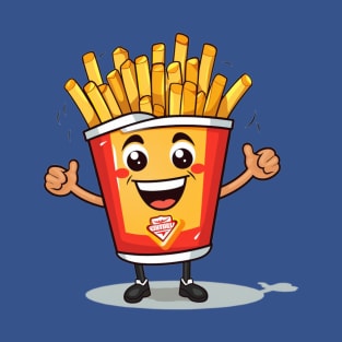 kawaii french fries T-Shirt cute potatofood T-Shirt