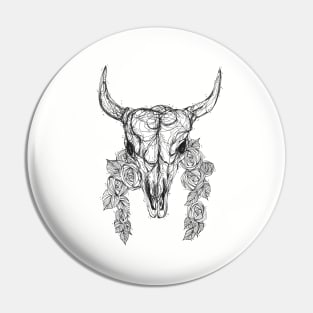 Cow Skull Pin