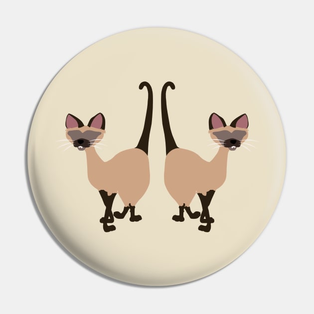 Identical Feline Twins Pin by beefy-lamby