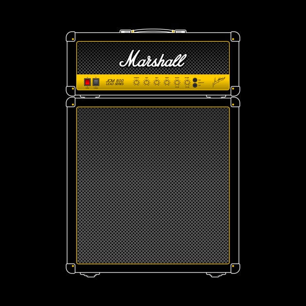 JCM 800 Guitar Amplifire by sarahwolffie