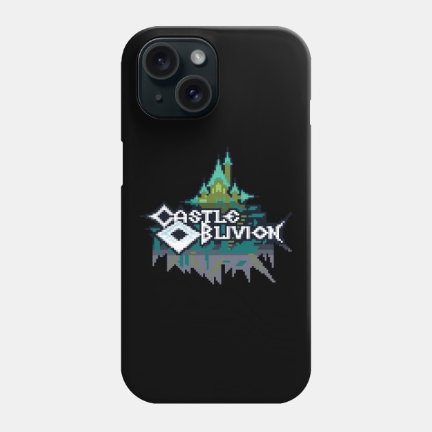 Castle Oblivion Logo Pixel Art Phone Case by inotyler