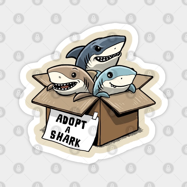 Adopt a Shark Magnet by GoshWow®