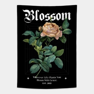 Blossom Streetwear Aesthetic Tapestry