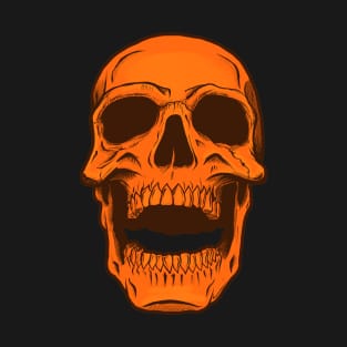 Orange Skull T-Shirt