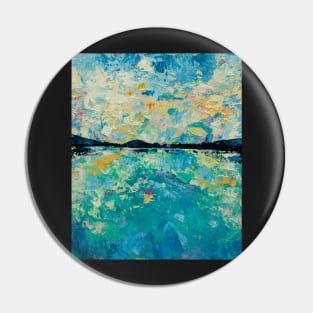 Between Heaven and Earth - Abstract Landscape Painting Pin