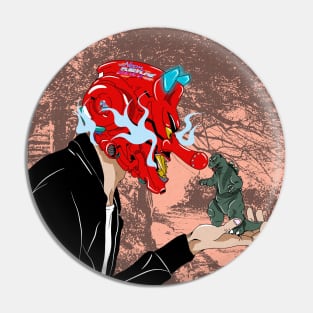 Tengu Boy & Gojira Pin