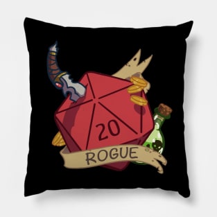 Dnd Rogue D20 Pillow