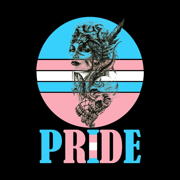 Pretty Pride Transgender Lady Trans Flag Support Gift by Kimmicsts