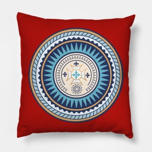 Mandala Meditation Yoga Circle Positive Vibe Pillow