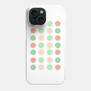 Sun, flower, leaf and moon Phone Case