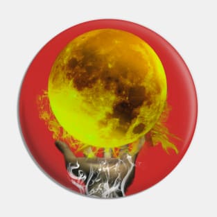 Red moon Pin