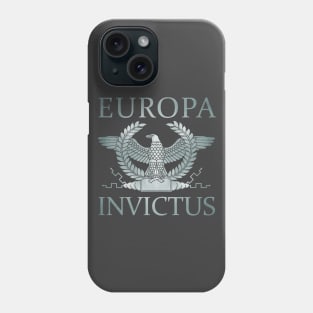 Europa Invictus - Silver Eagle on Gray Phone Case