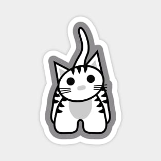 Cat Chummy (White) Magnet