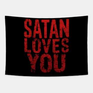 Satan Loves You Tapestry