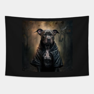 Mysterious Staffy Tapestry