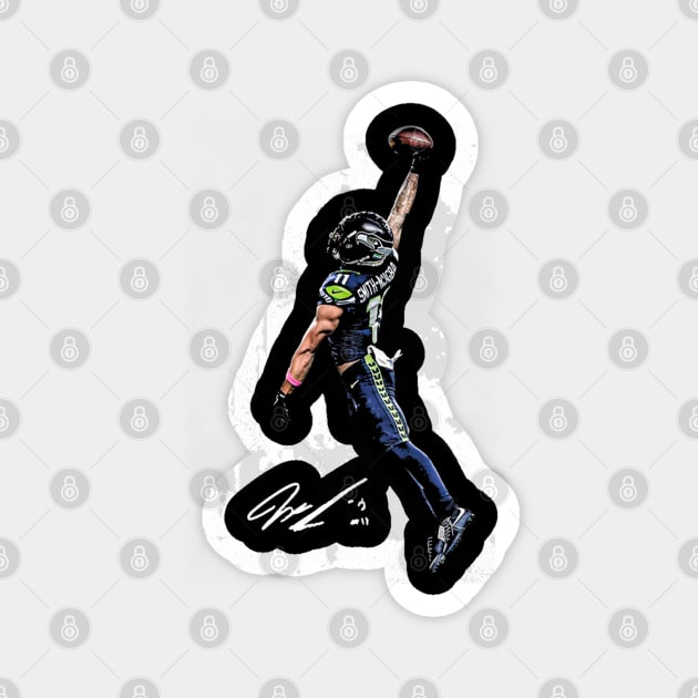 Jaxon Smith-Njigba Posterized Magnet by white_snowy_photography