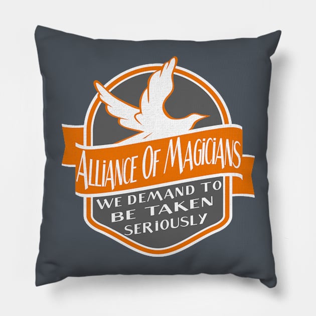 Alliance of Magicians Pillow by Snomad_Designs